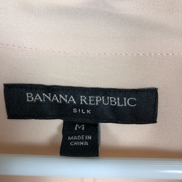NWT Banana Repbulic Blouse 100% Silk P - Picture 5 of 8